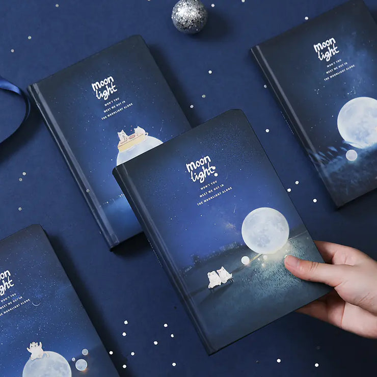 Moonlit Night Notebook with Glow-in-the-Dark