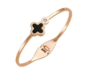 Rose Gold 18K Flower Clover Bracelet Jewelry
