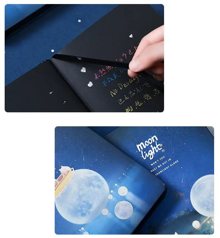 Moonlit Night Notebook with Glow-in-the-Dark