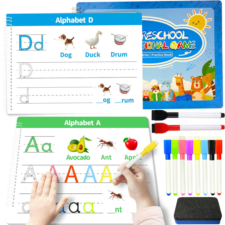 Erasable Kids' Learning Workbook