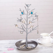 Metal Jewelry Display Stand with Bird Design