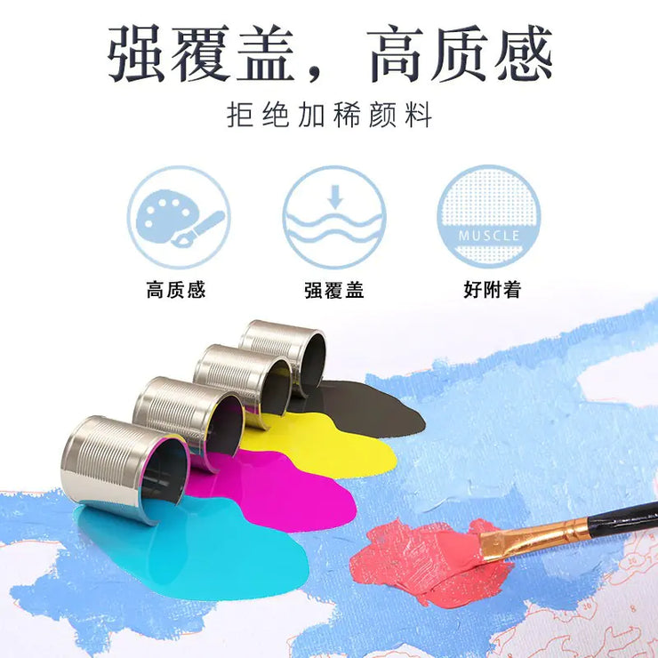 DIY Cartoon Oil Painting