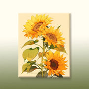 Golden Sunflower DIY Numeric Oil Painting Kit