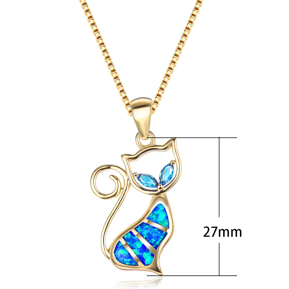 Cat Pendant Necklace
