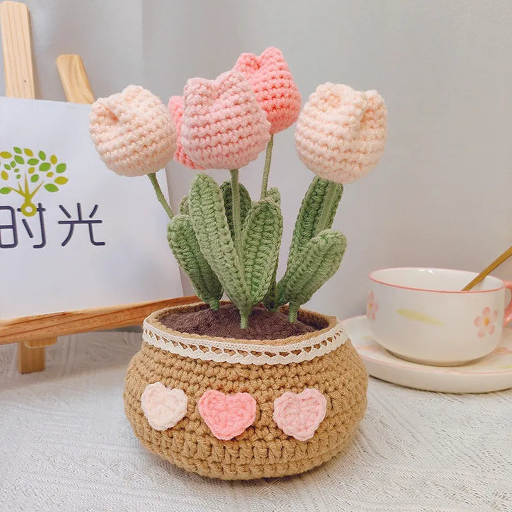 DIY Tulip & Daisy Knit Kit