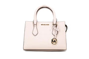 Michael Kors Sheila Small Powder Blush Vegan Center Zip Satchel