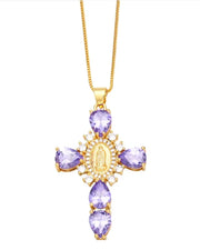 Pendant Virgin Cross Necklace