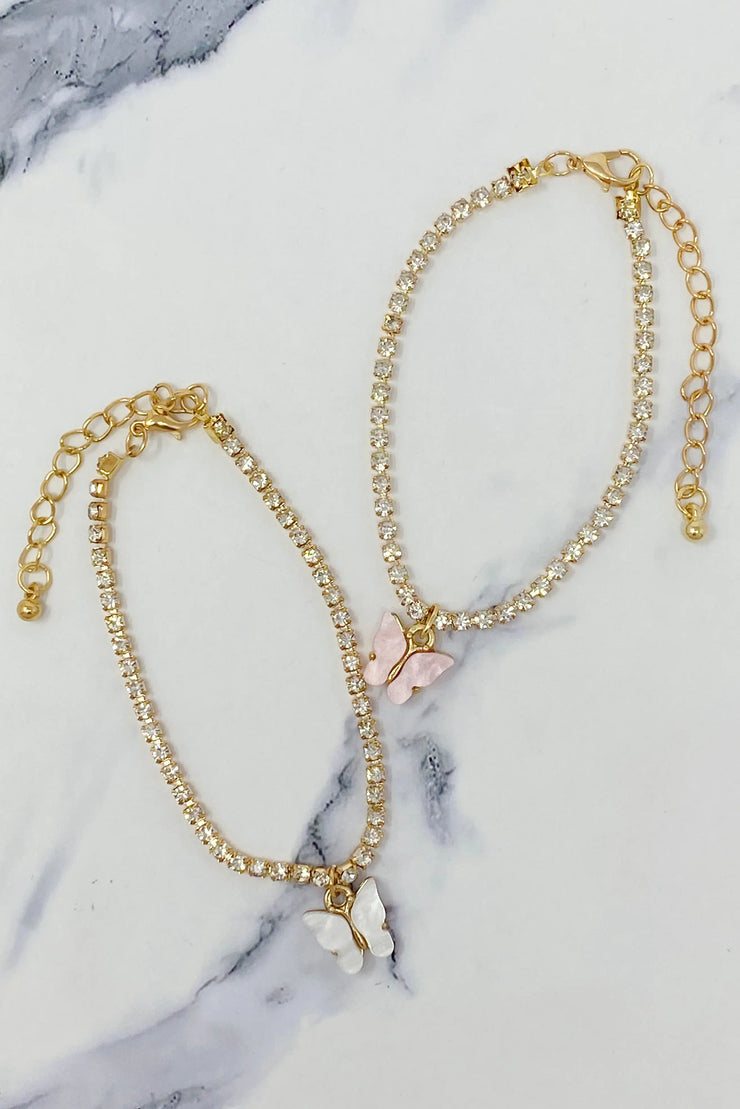 Sparkle Butterfly Anklet