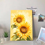 Golden Sunflower DIY Numeric Oil Painting Kit