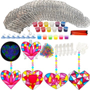 Heart Glow Suncatchers 28-Pack