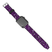 Elegant Purple Glitter Watch Strap for Apple Watch