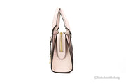 Michael Kors Sheila Small Powder Blush Vegan Center Zip Satchel