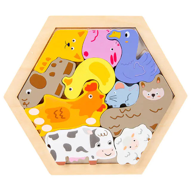EduPlay Wooden Puzzles
