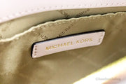 Michael Kors Sheila Small Powder Blush Vegan Center Zip Satchel