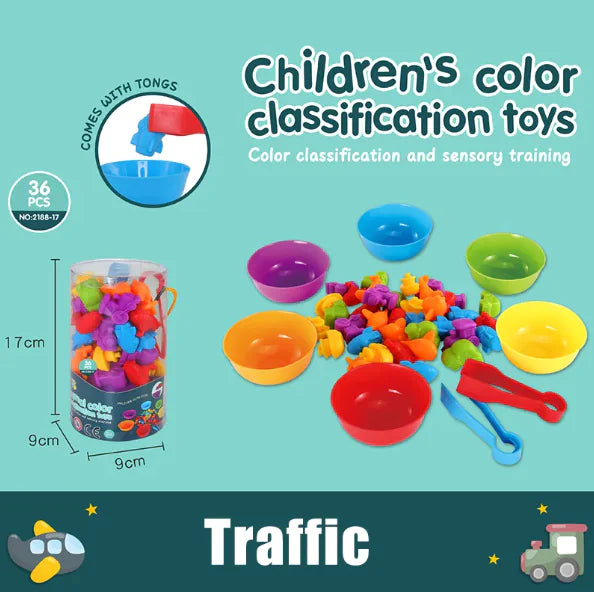 Rainbow Counting Math Toy Set