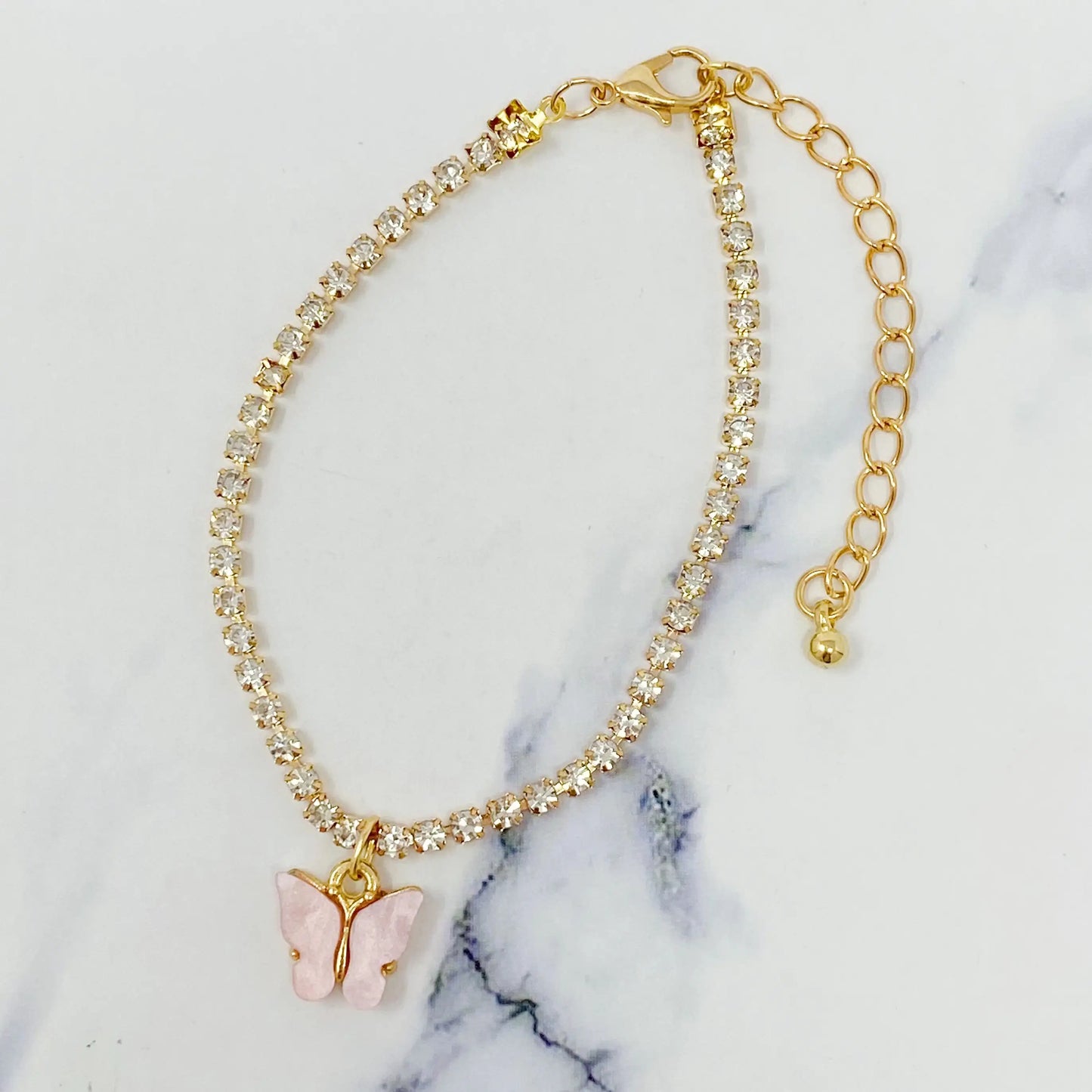 Sparkle Butterfly Anklet