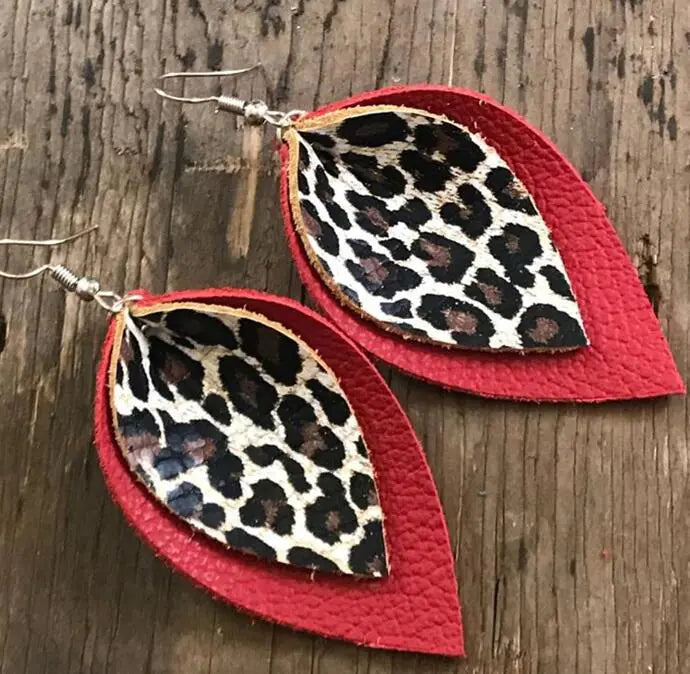 Leopard Dual-Sided Earrings