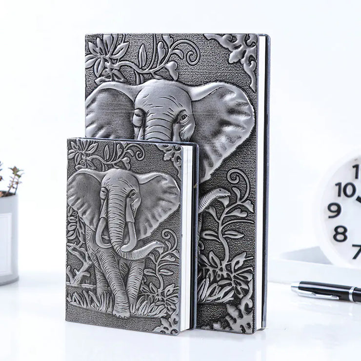 Vintage Embossed Leather Notebook