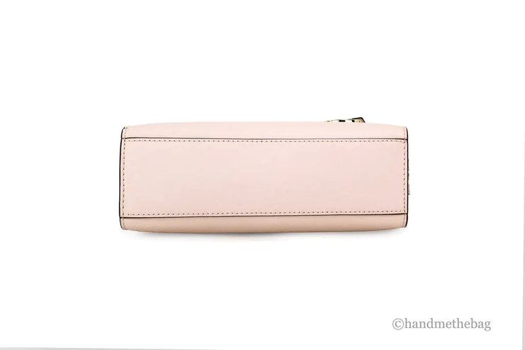 Michael Kors Sheila Small Powder Blush Vegan Center Zip Satchel