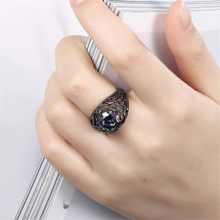 Black Zircon Ring