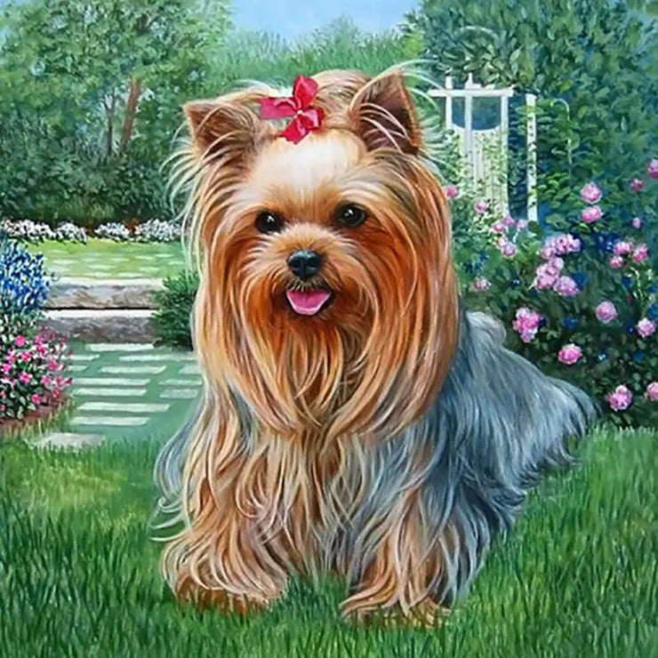 5D Diamond Painting Cute Dog Cross Stitch Art