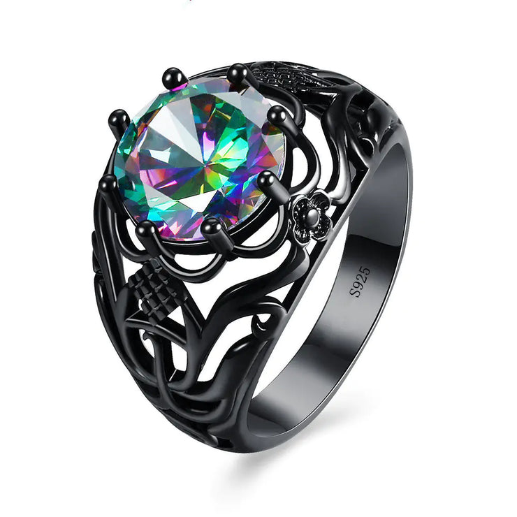 Black Zircon Ring