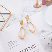 Oval Drop Earrings
