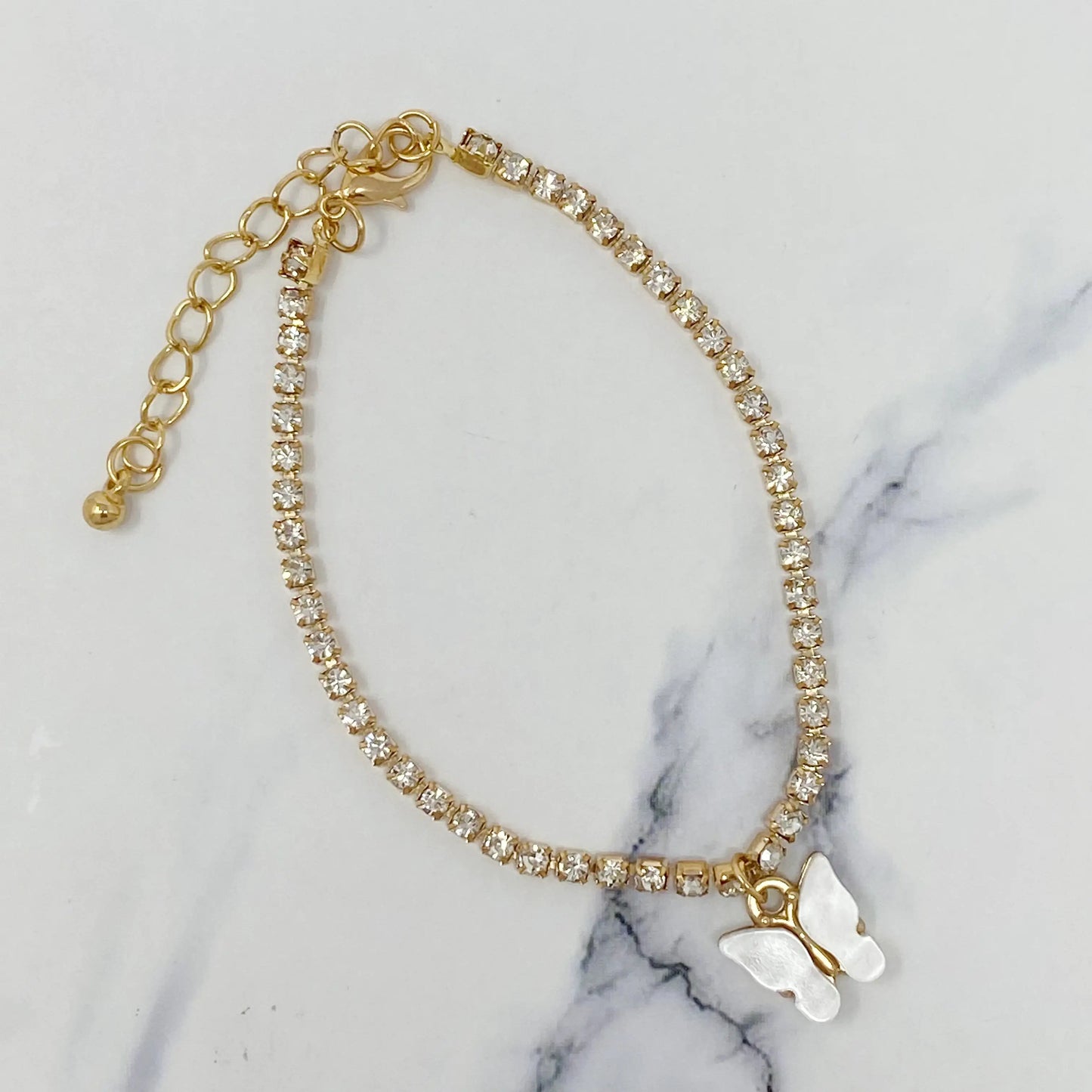 Sparkle Butterfly Anklet