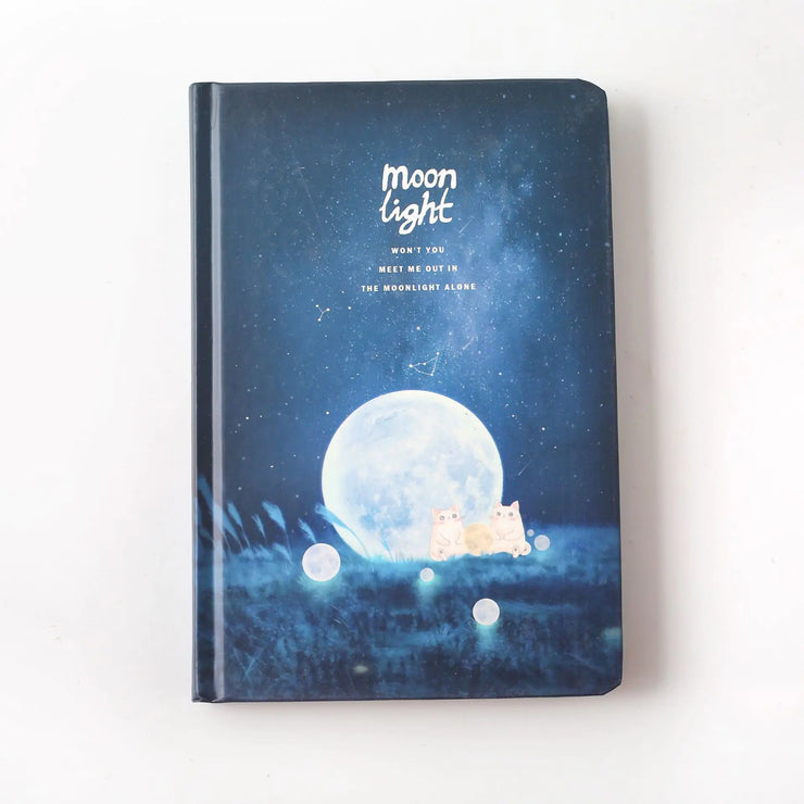 Moonlit Night Notebook with Glow-in-the-Dark
