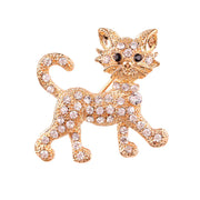 Cat Alloy Brooch