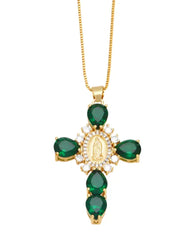 Pendant Virgin Cross Necklace