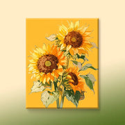 Golden Sunflower DIY Numeric Oil Painting Kit