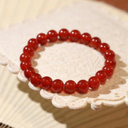 Unisex Red Agate String Jewelry