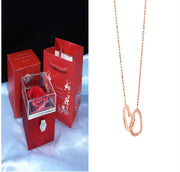 Elegant Rotating Rose Jewelry Box