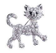 Cat Alloy Brooch