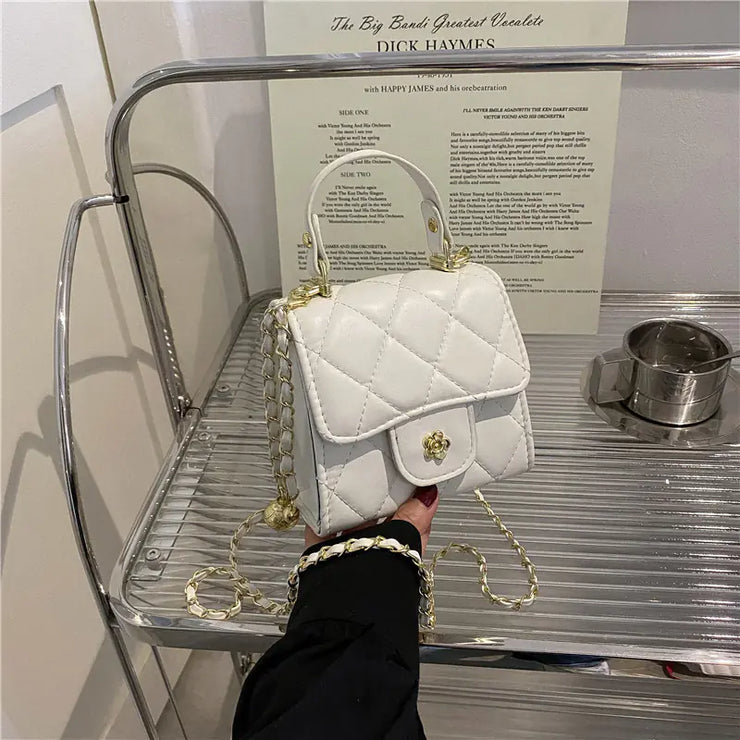 Small Square Crossbody Satchel Bag