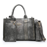 Dasein Chic Vegan Leather Tote & Accessories