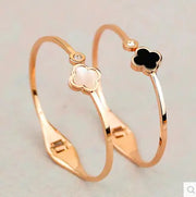 Rose Gold 18K Flower Clover Bracelet Jewelry