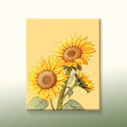Golden Sunflower DIY Numeric Oil Painting Kit