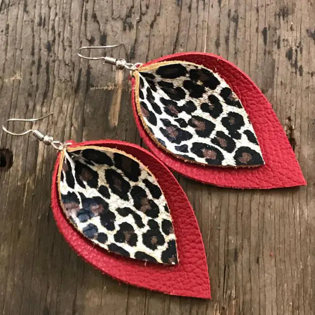 Leopard Dual-Sided Earrings