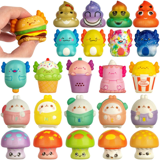 30-Pack Animal Squishies