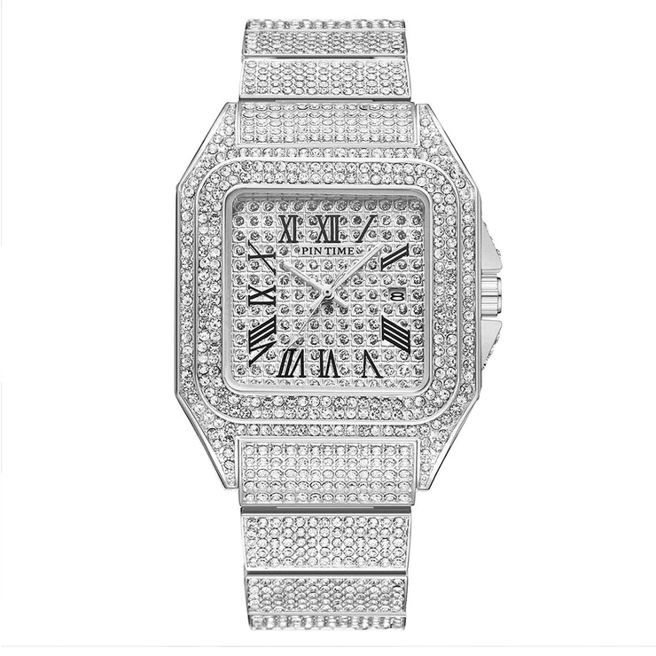Square Diamond Quartz Watch