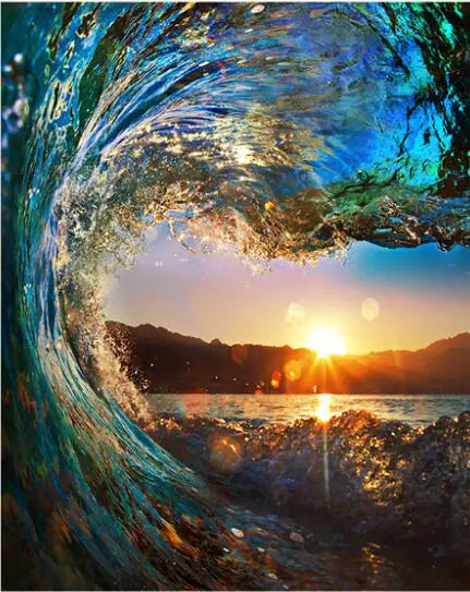 Decorative Wave Oil Painting