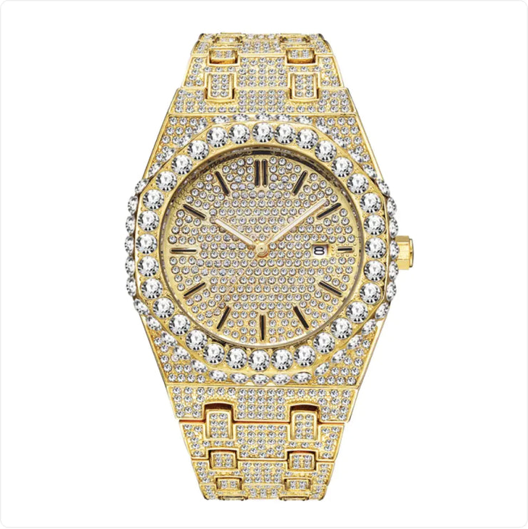 Men's  Starry Diamond Quartz Watch