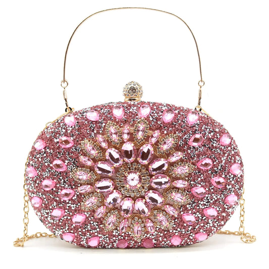 Crbeqabe Sparkle Rhinestone Evening Clutch