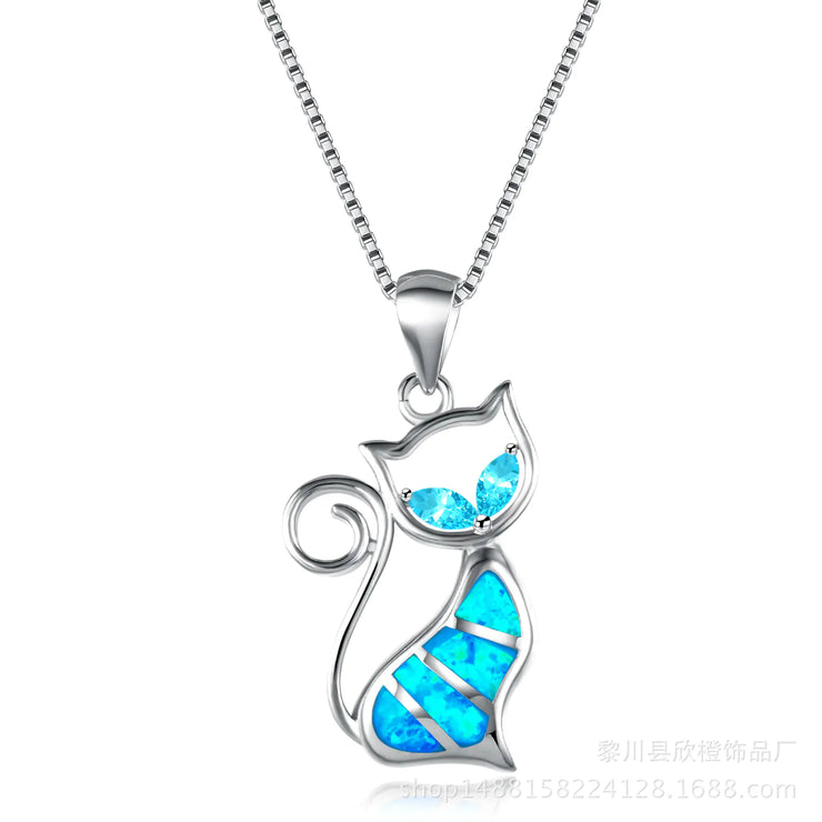 Cat Pendant Necklace