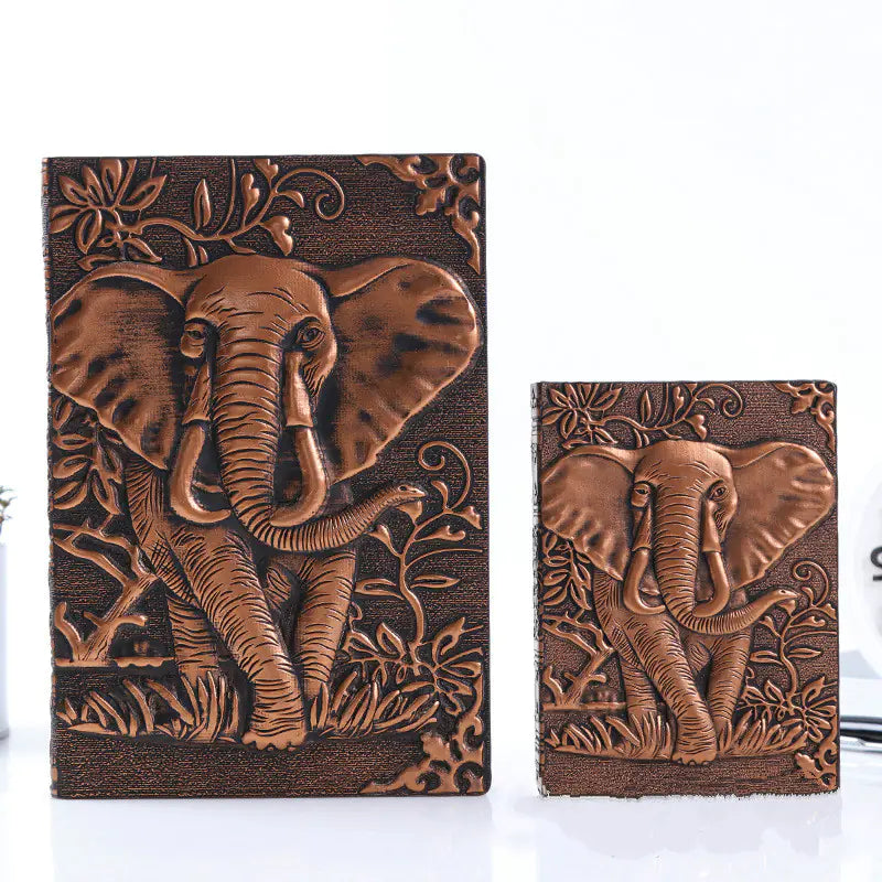 Vintage Embossed Leather Notebook