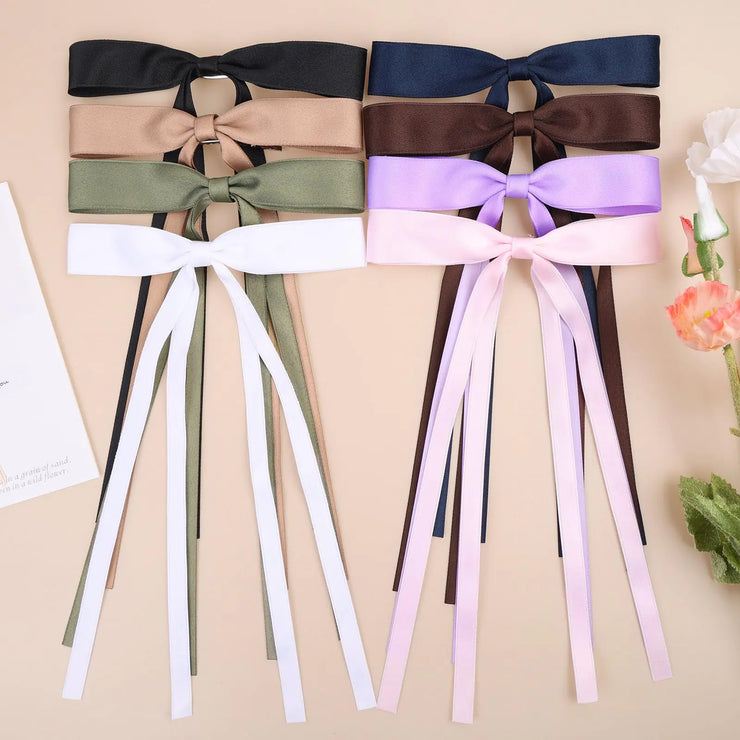 Bowknot Hair Clips 8-Pack