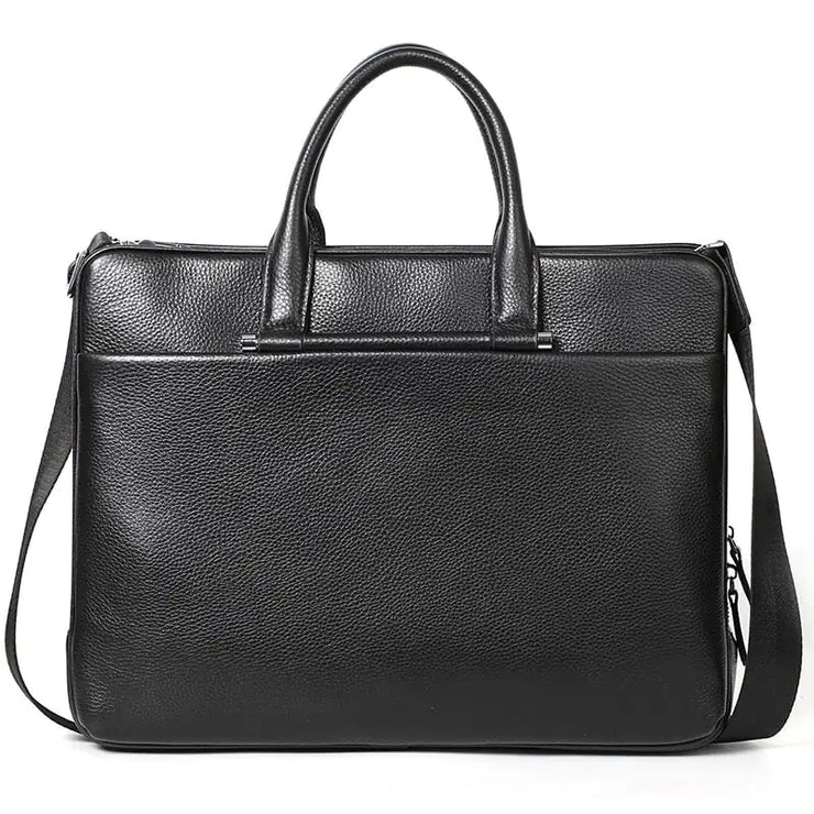 Leather Briefcase with Large Capacity