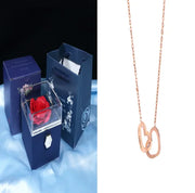 Elegant Rotating Rose Jewelry Box